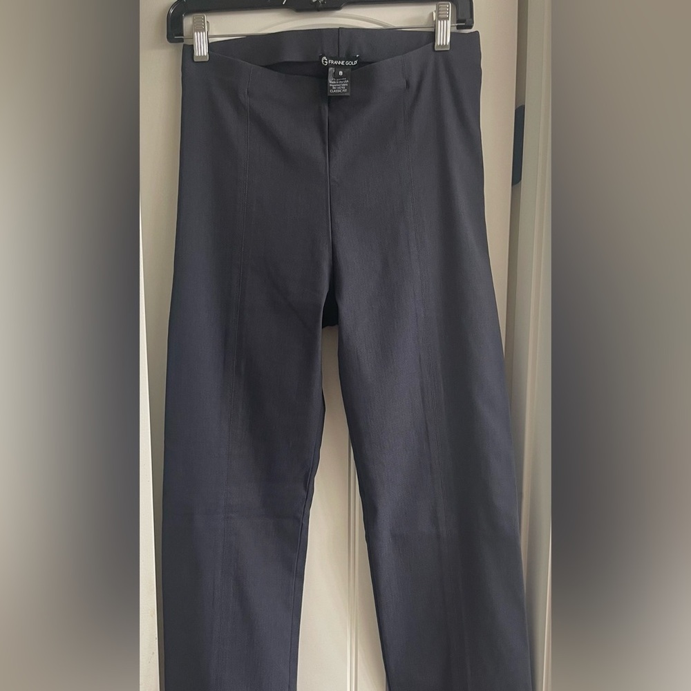Franne Golde Original Magic Pant in Charcoal Gray Classic Fit Size 8 - Picture 2 of 4